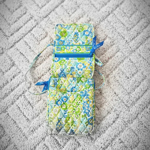 Vera Bradley Blue and Green Floral Crossbody Bag - Picture 8 of 8